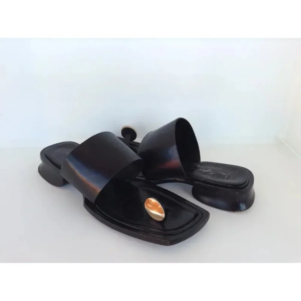 RARE Joan Helpern Abalone Sandals Hand Made in Italy Women’s US 8.5 - Picture 12 of 14